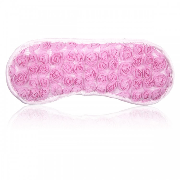 Rosette Satin Blindfold Mask