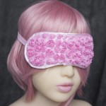Rosette Satin Blindfold Mask