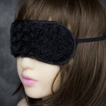 Rosette Satin Blindfold Mask