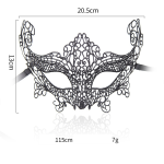 Black Lace Masquerade Eye Mask