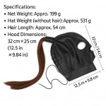Dominant Ponytail Bondage Hood with Detachable Hair