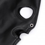 Dominant Ponytail Bondage Hood with Detachable Hair