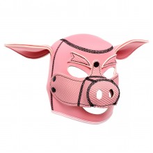 Fetish Pig Hood – Roleplay Mask with Detachable Snout