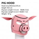 Fetish Pig Hood – Roleplay Mask with Detachable Snout