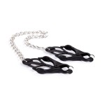 Sensual Restraint Nipple Clamps with Chain