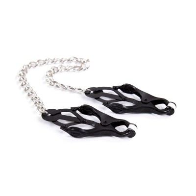 Sensual Restraint Nipple Clamps with Chain