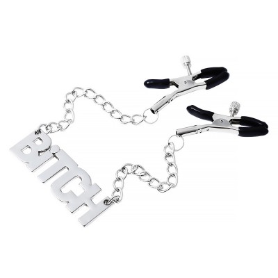 Naughty Name Tags Engraved Nipple Clamp