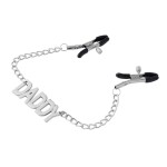 Naughty Name Tags Engraved Nipple Clamp