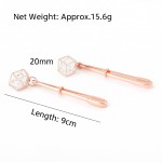 Crystal Charm Rose-Gold Nipple Clamps