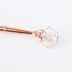Crystal Charm Rose-Gold Nipple Clamps