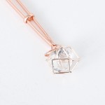 Crystal Charm Rose-Gold Nipple Clamps