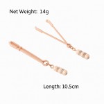 "Gilded Vice" Rose Gold Beaded Nipple Clamps