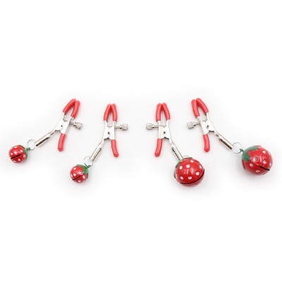 Strawberry-Infused Nipple Clamps 