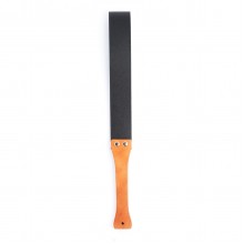 Obedience Curve Leather Bondage Paddle