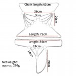 Silver Siren Restraint Harness Chain Bikini