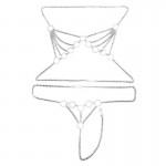 Silver Siren Restraint Harness Chain Bikini