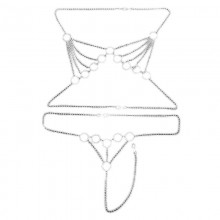 Silver Siren Restraint Harness Chain Bikini