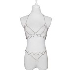 Silver Siren Restraint Harness Chain Bikini