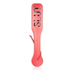 Naughty Words Print Leather Paddle