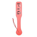 Naughty Words Print Leather Paddle