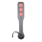 Naughty Words Print Leather Paddle
