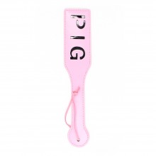 Naughty Words Print V2 Leather Paddle