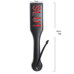 Naughty Words Print V2 Leather Paddle