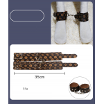 LYJ Canvas Patchwork Leather Lucky 7-Piece Bondage Set