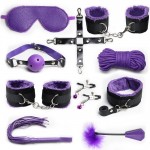 LYJ Nylon & Plush 10-Piece Bondage Set