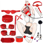 LYJ Single Side Leather 12-Piece Bondage Set