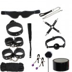 LYJ Single Side Leather 12-Piece Bondage Set