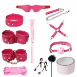 LYJ Single Side Leather 12-Piece Bondage Set