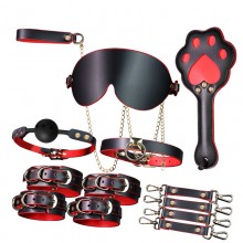LYJ Punisher Prim Leather 8-Piece Bondage Set