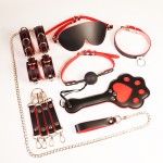 LYJ Punisher Prim Leather 8-Piece Bondage Set