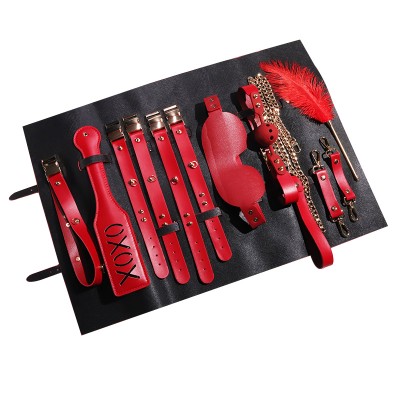 LYJ Obey Prim Leather 8-Piece Bondage Set