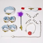LYJ Flight Attendant Leather & Plush 8-Piece Bondage Set