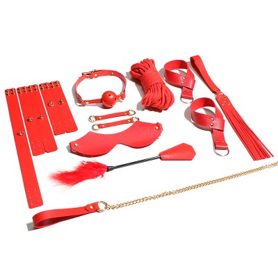 LYJ Batman PU 11-Piece Bondage Set