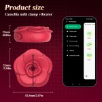 Rose Toy BlossomTouch Smart Vibrate Nipple Clamps