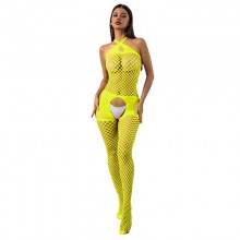 JT Seamless Net and Lace Lingerie Jumpsuit Multi Colors