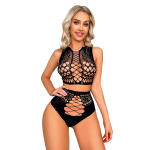 JT Double Spice Net Lace Bodystocking Multi-Colors