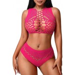 JT Double Spice Net Lace Bodystocking Multi-Colors