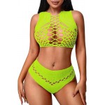 JT Double Spice Net Lace Bodystocking Multi-Colors
