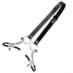 Leather Strip Stimulating Nipple Clamps