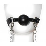 Stimulating Nipple Clamps feat Ball Gag